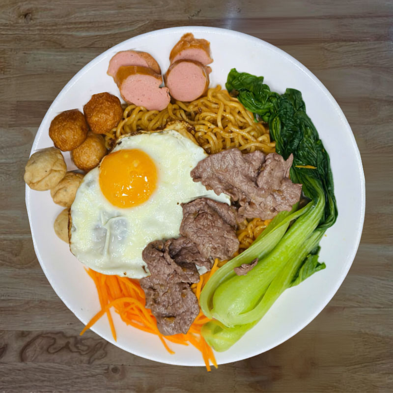 Mì trộn thập cẩm - Đĩa Mì Đủ Vị Ăn Là Nghiền