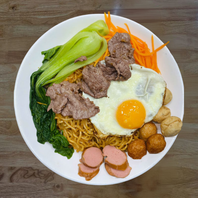 Mì trộn thập cẩm - Đĩa Mì Đủ Vị Ăn Là Nghiền