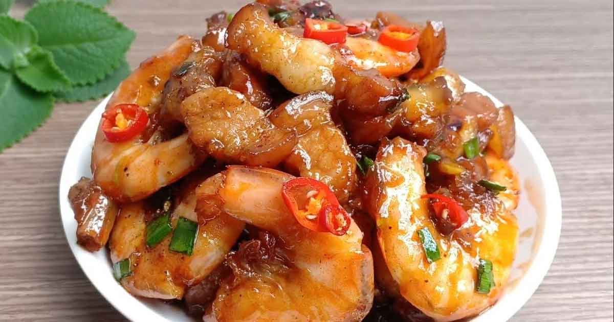 Tôm Ram Thịt thơm ngon với tôm tươi săn chắc